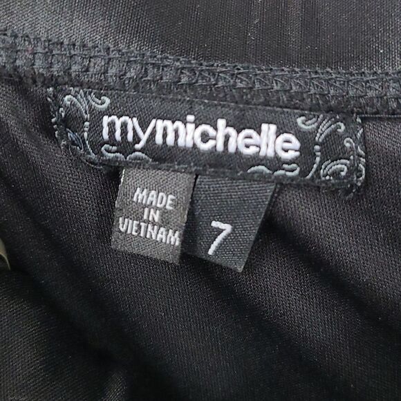 My Michelle One Shoulder Peacock Maxi Dress Colorful Satin Sweetheart Rosette - Picture 7 of 15